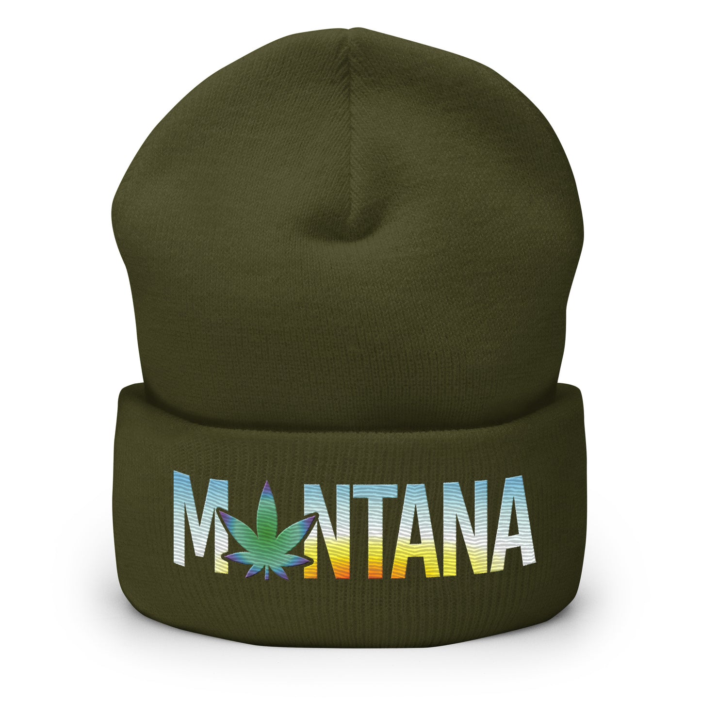 Montana Sunrise Cuffed Beanie