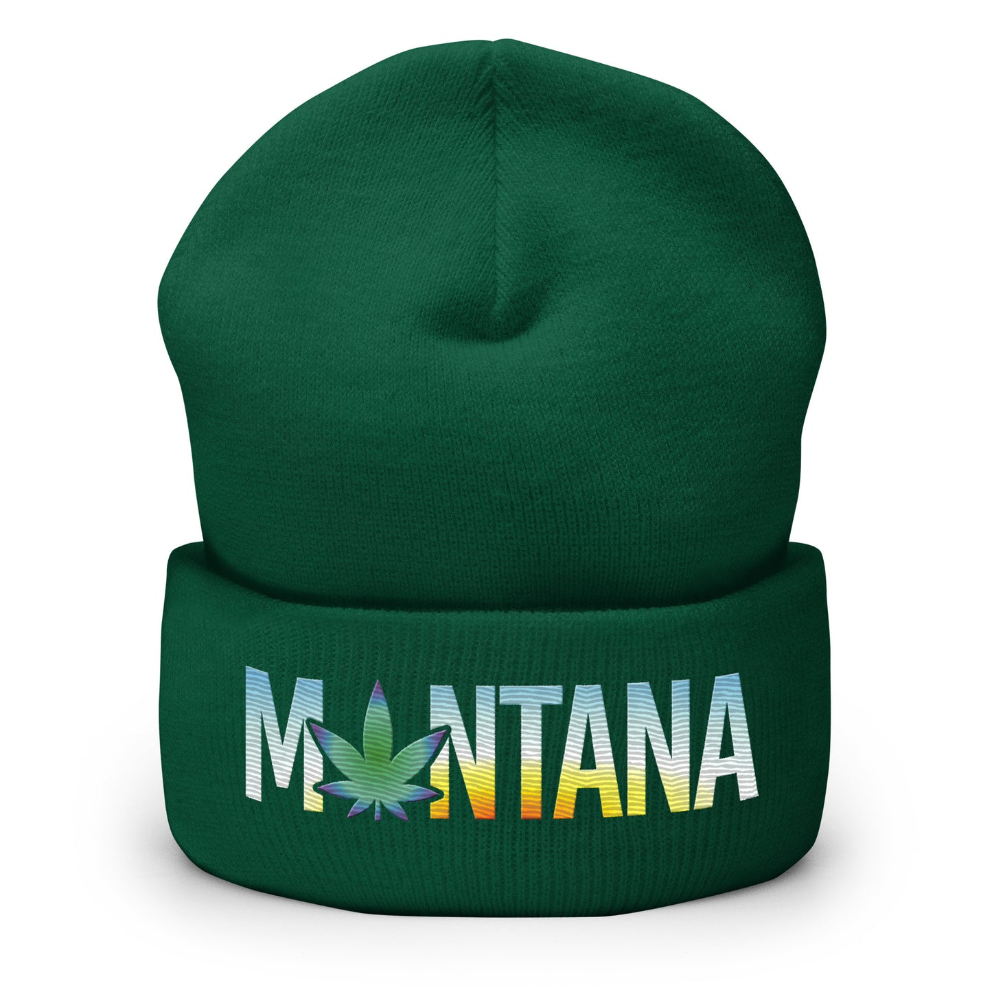 Montana Sunrise Cuffed Beanie