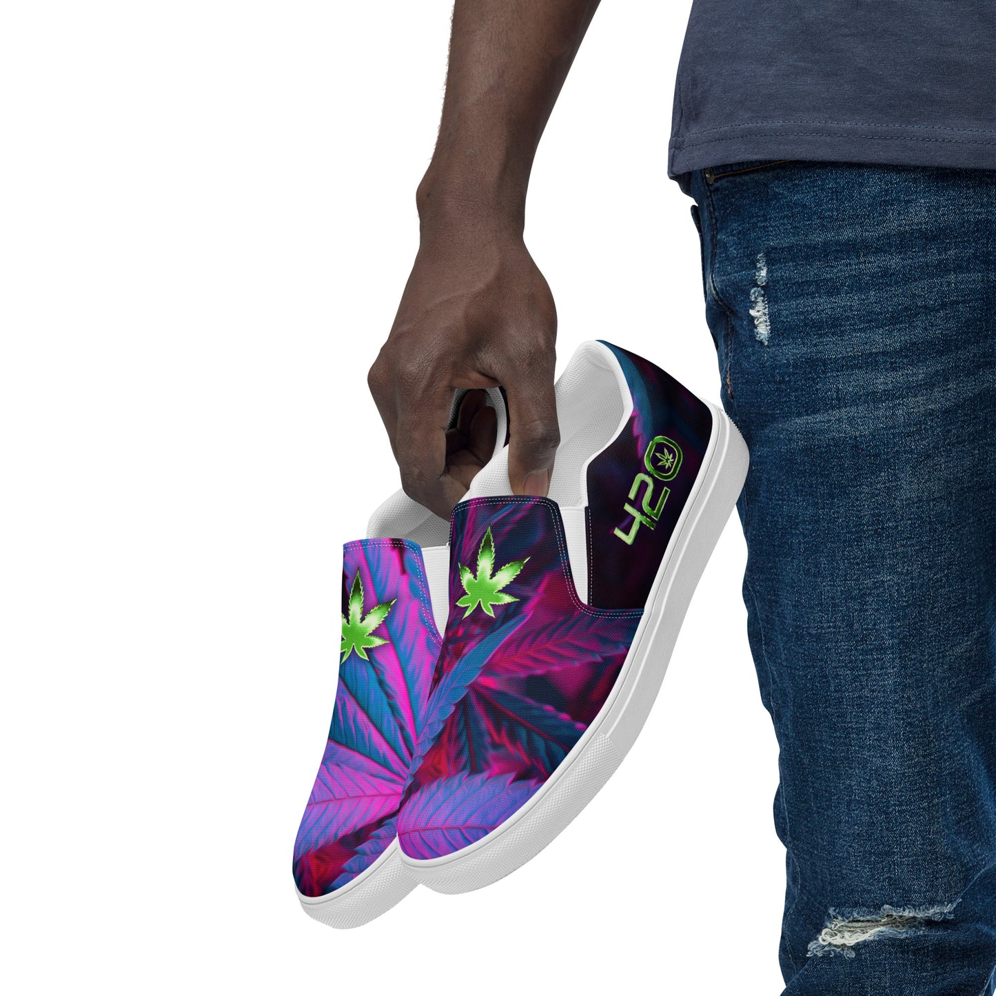 Dayglow Comfort Men’s Slip-on Canvas Shoes