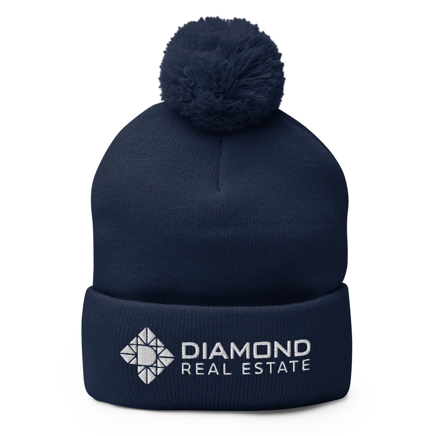 Diamond Real Estate Pom-Pom Beanie