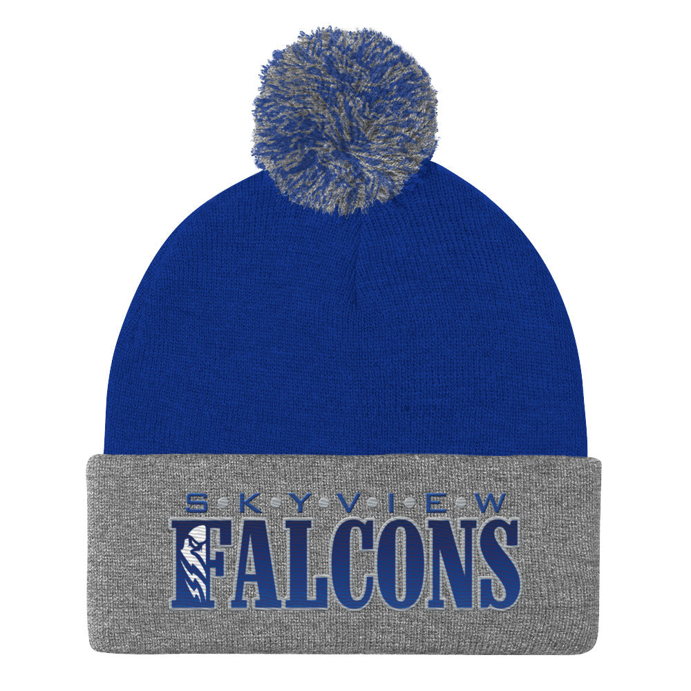 SHS Pom-Pom Beanie - Skyview Falcons