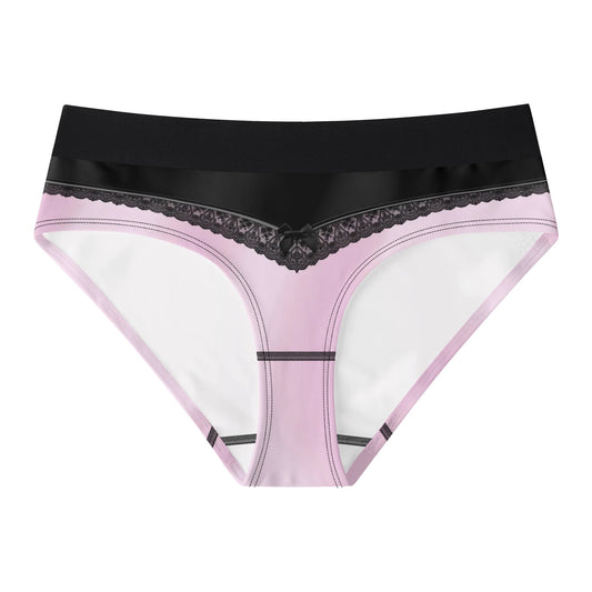 Pajamgeries Womens All Over Print Matching Panty - Pink and Black