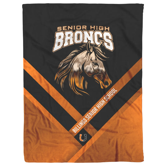 BSH Sherpa Fleece Blanket - Senior Broncs