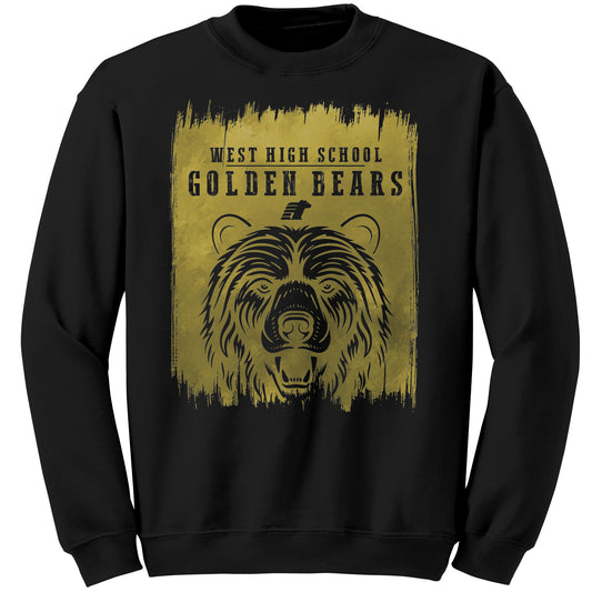 BWHS Crewneck Sweatshirt - Golden Bears Swipe