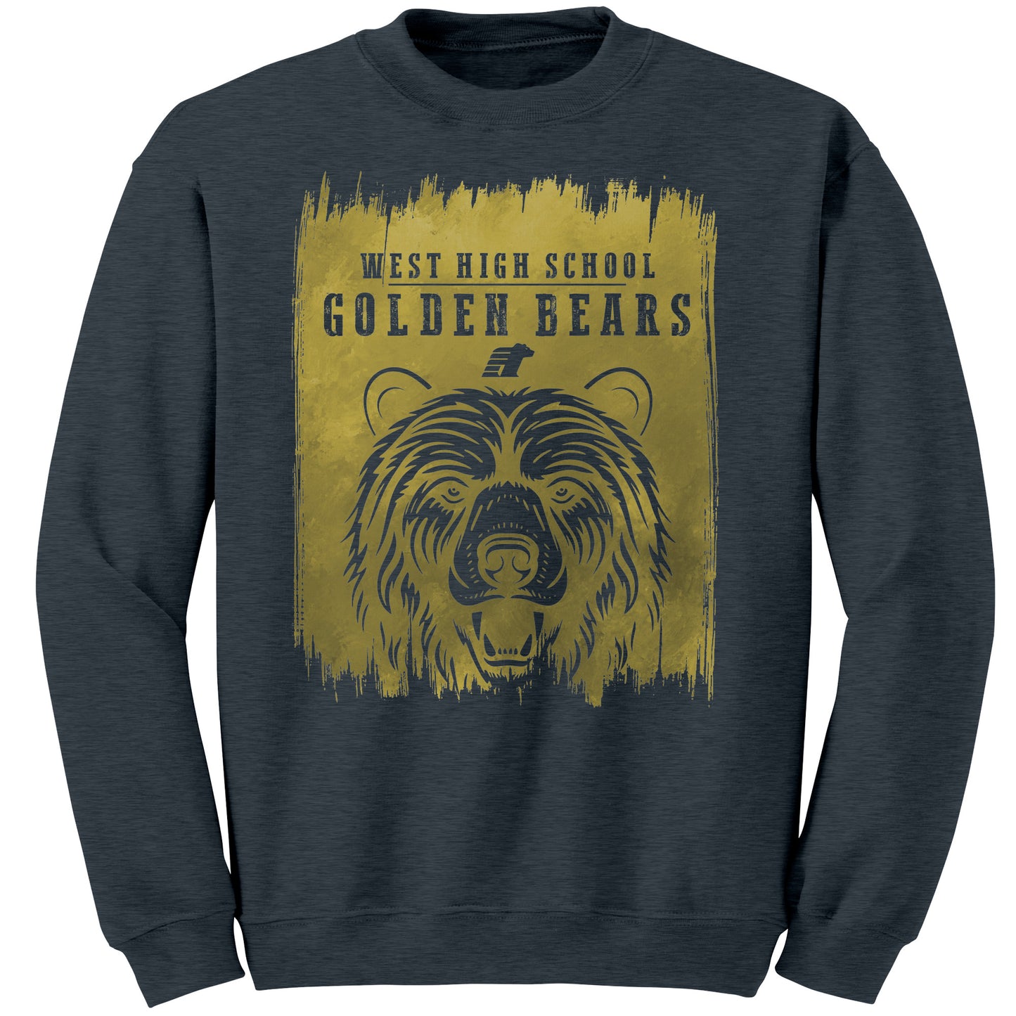 BWHS Crewneck Sweatshirt - Golden Bears Swipe