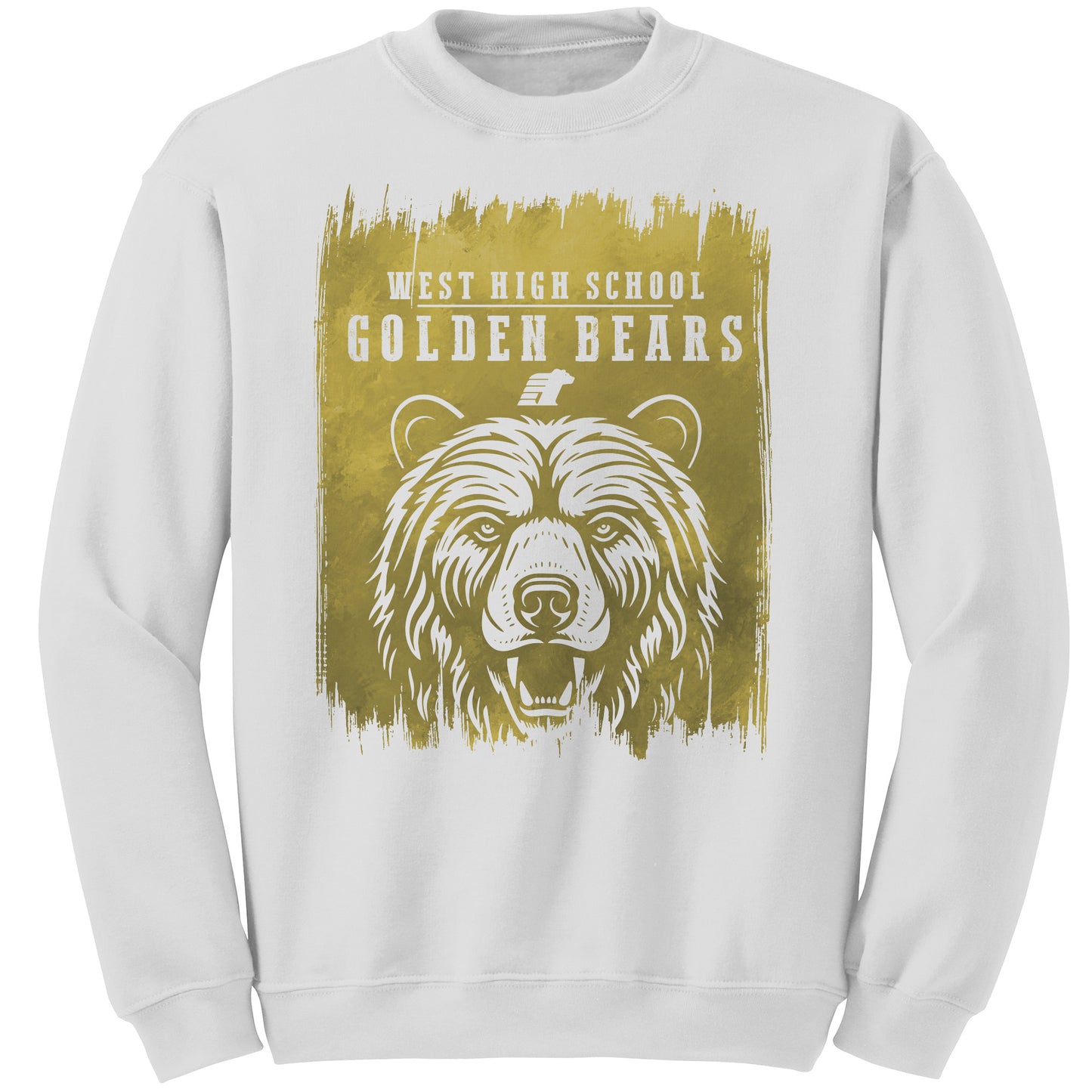 BWHS Crewneck Sweatshirt - Golden Bears Swipe