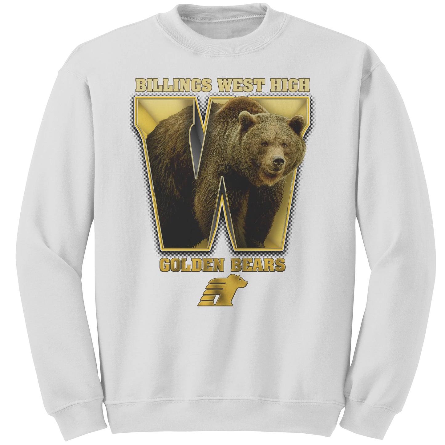 BWHS Crewneck Sweatshirt - Golden Bears Inside