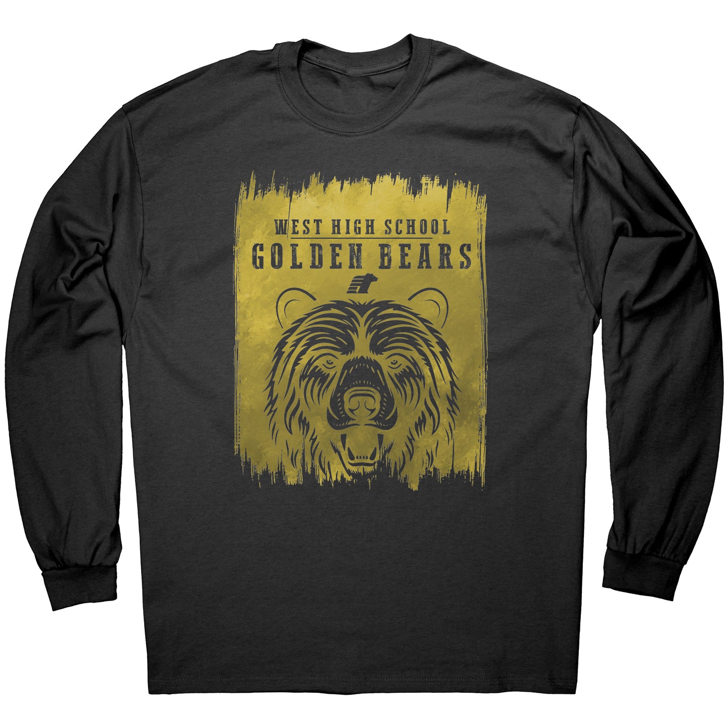 BWHS Long Sleeve Tee - Golden Bears Swipe
