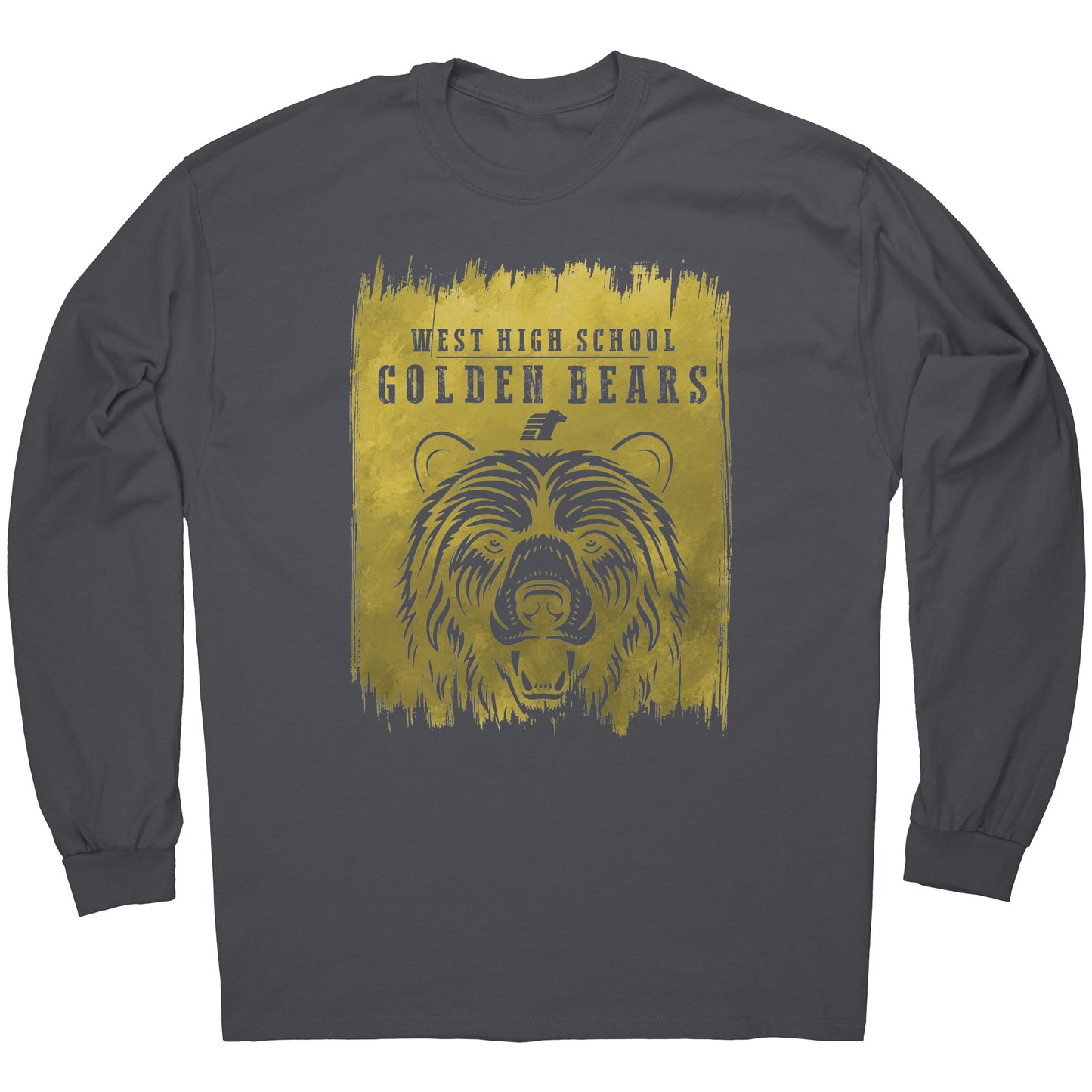 BWHS Long Sleeve Tee - Golden Bears Swipe