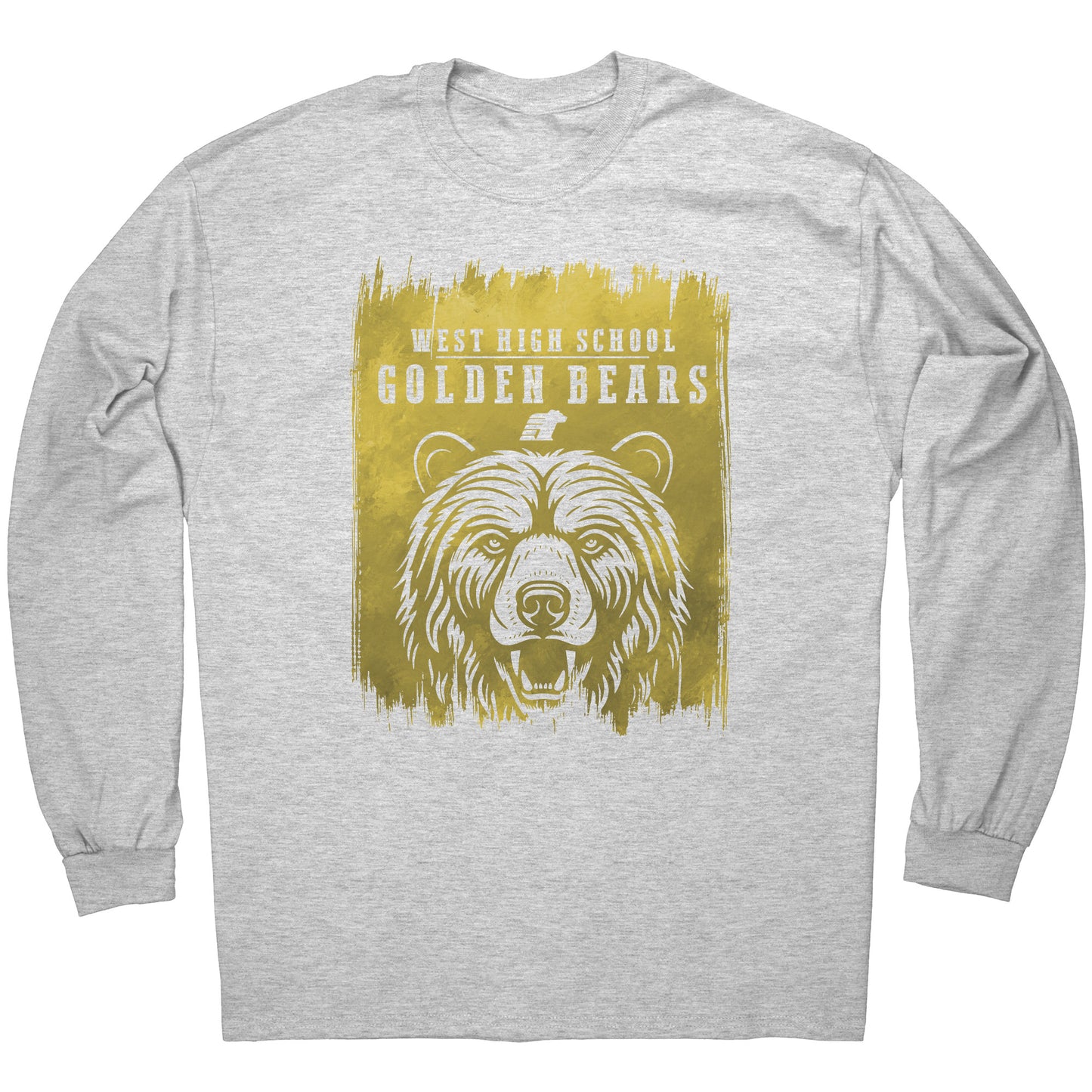 BWHS Long Sleeve Tee - Golden Bears Swipe