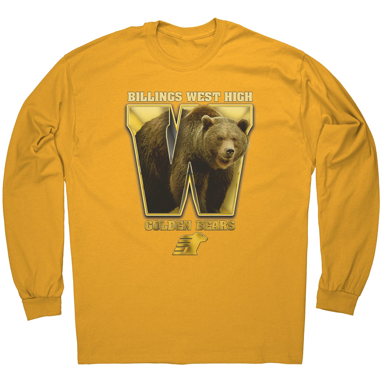 BWHS Long Sleeve Tee - Golden Bears Inside