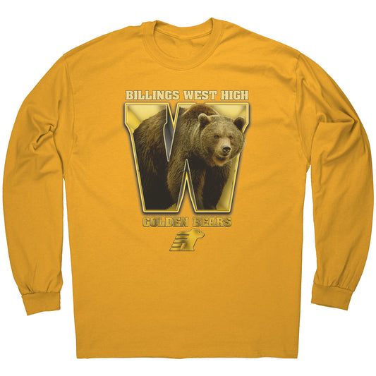 BWHS Long Sleeve Tee - Golden Bears Inside
