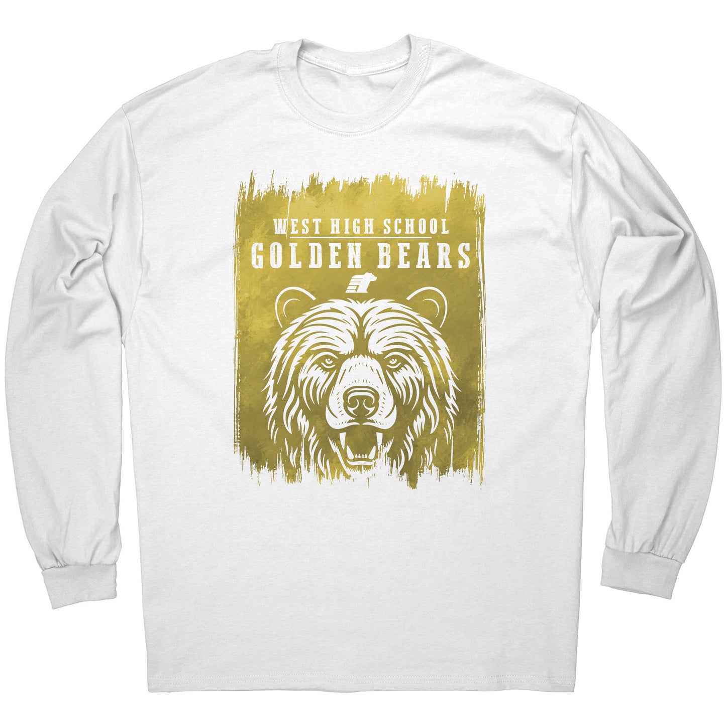 BWHS Long Sleeve Tee - Golden Bears Swipe