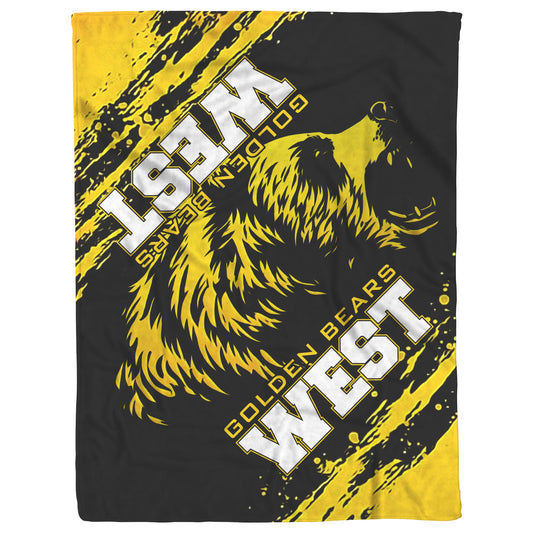 BWHS Sherpa Fleece Blanket - Golden Bears