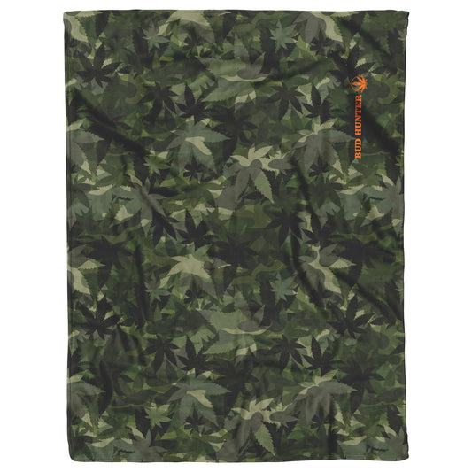 Bud Hunter Cannaflage Sherpa Fleece Blanket