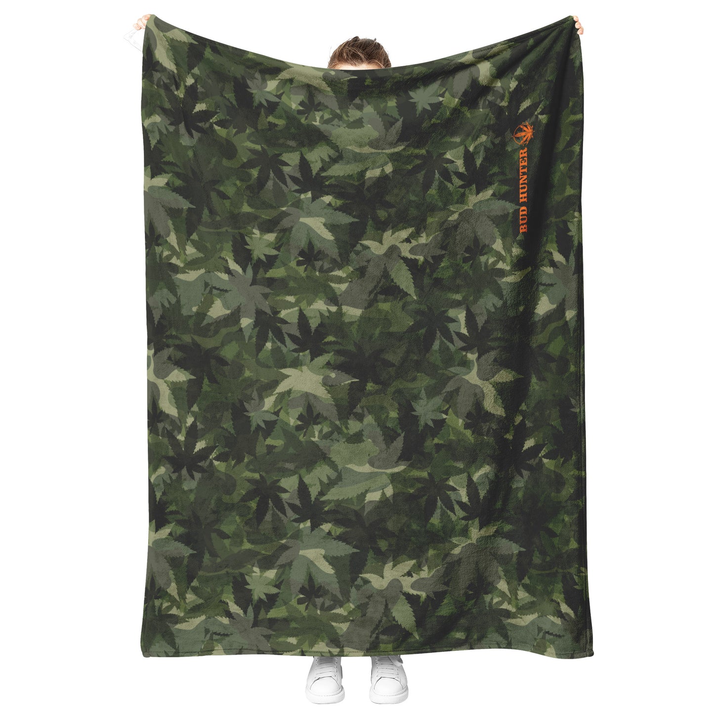 Bud Hunter Cannaflage Sherpa Fleece Blanket