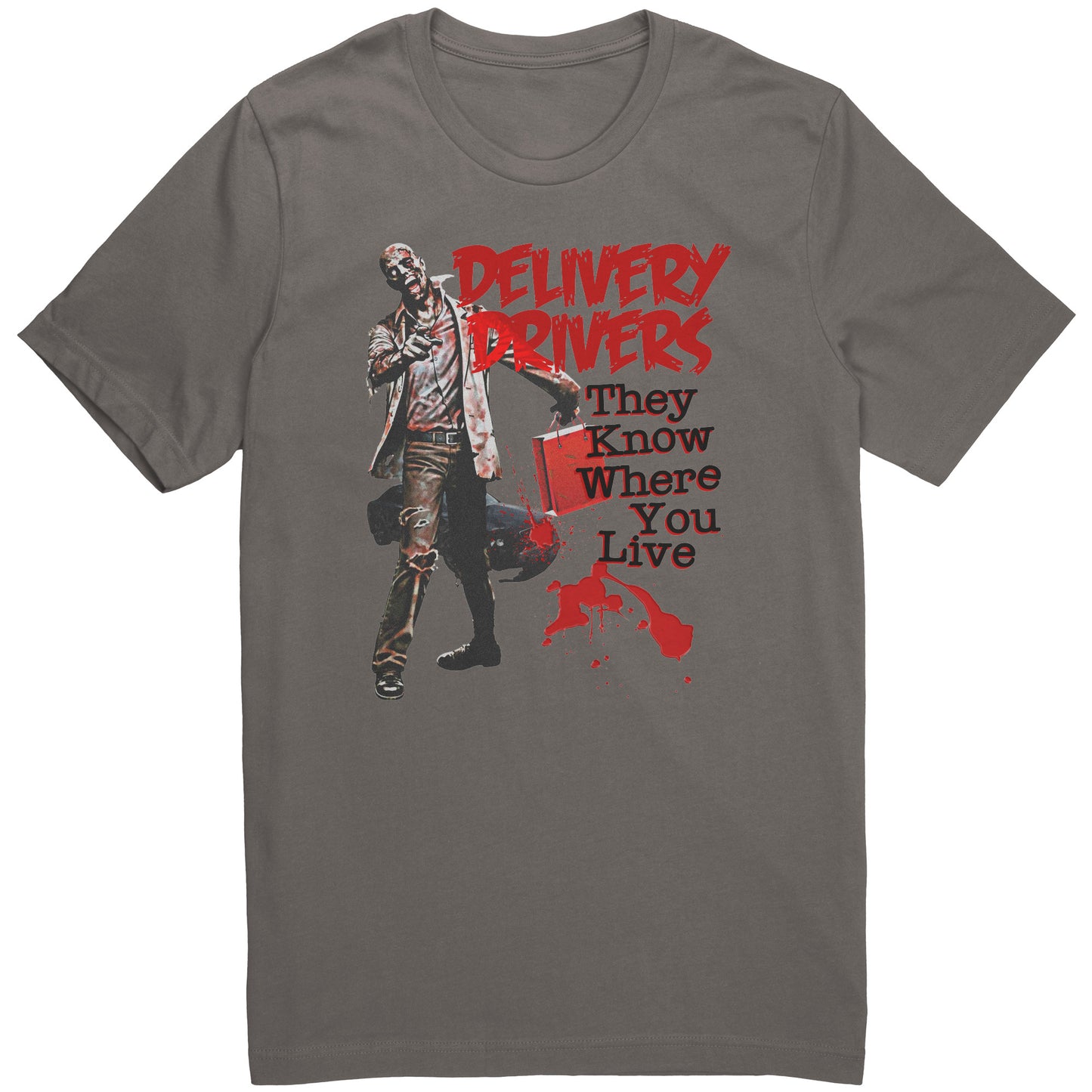 Delivery Driver Zombie Graphic Tee