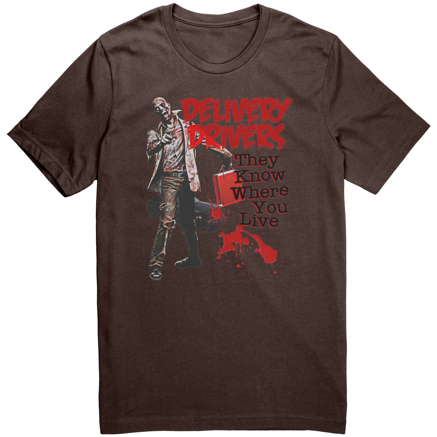 Delivery Driver Zombie Graphic Tee