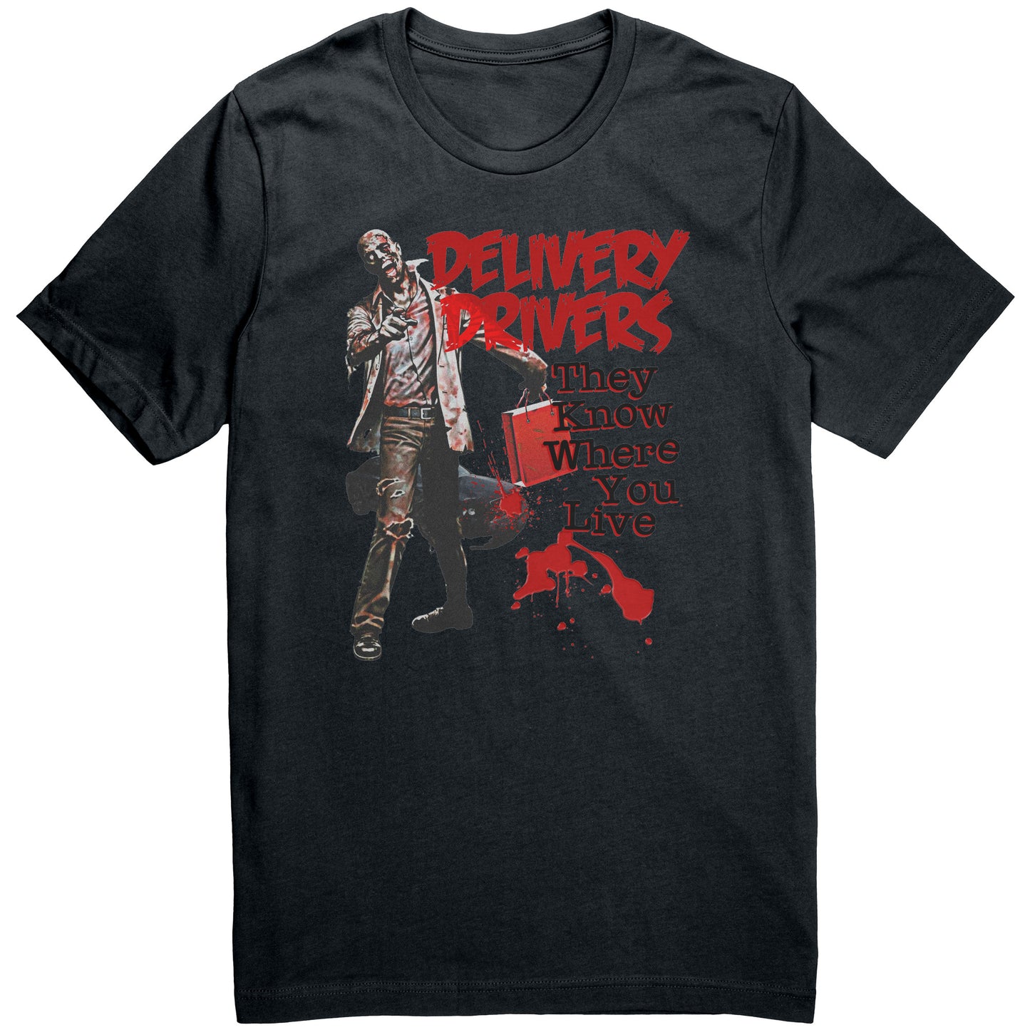Delivery Driver Zombie Graphic Tee
