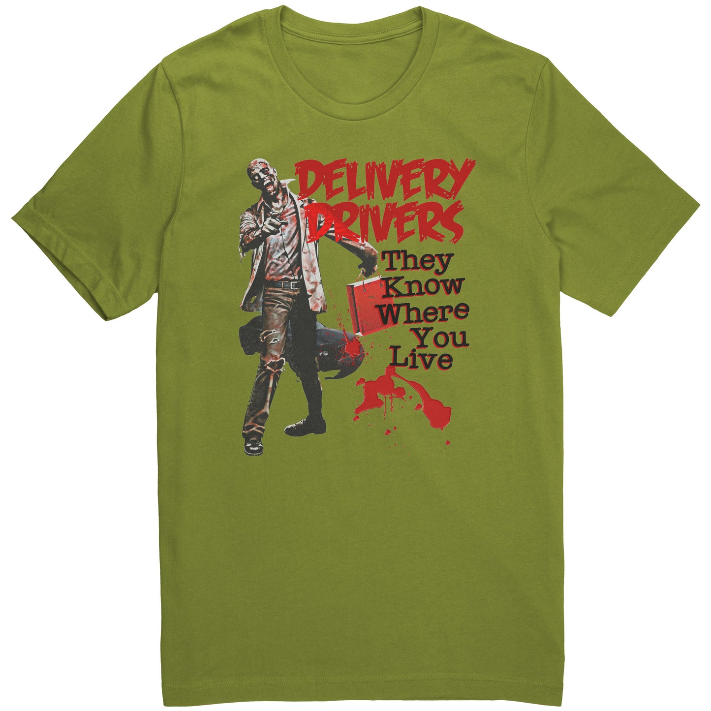 Delivery Driver Zombie Graphic Tee