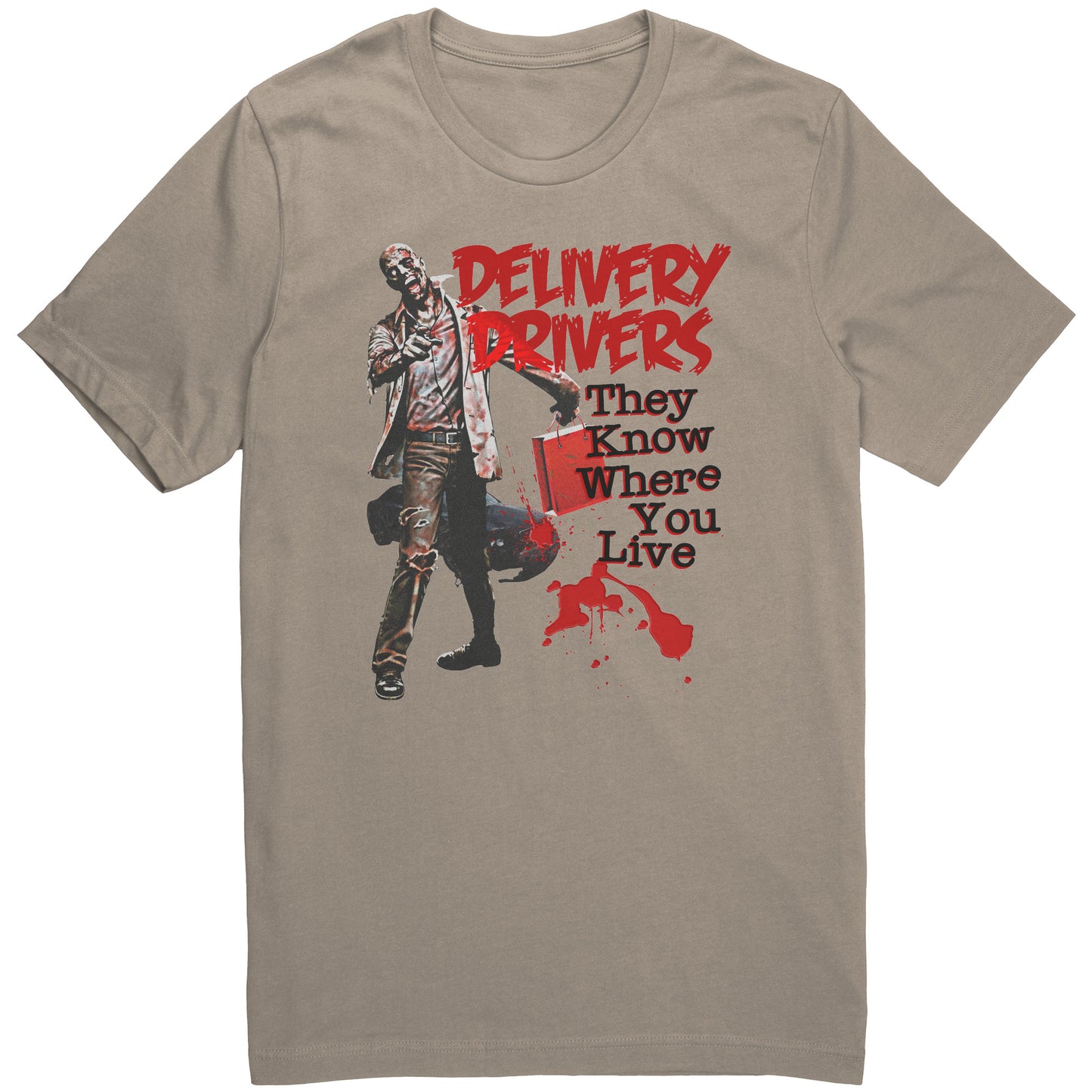 Delivery Driver Zombie Graphic Tee