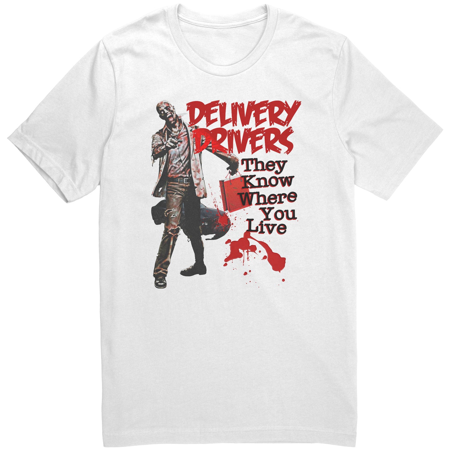 Delivery Driver Zombie Graphic Tee