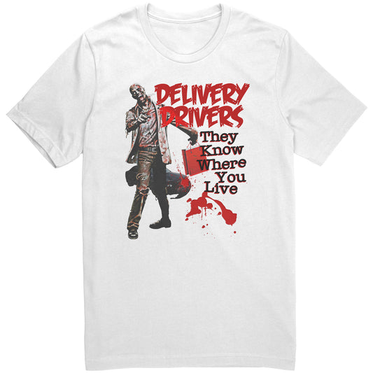 Delivery Driver Zombie Graphic Tee