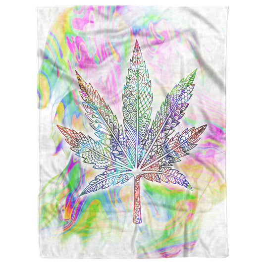 Glowing Smoke Sherpa Fleece Blanket