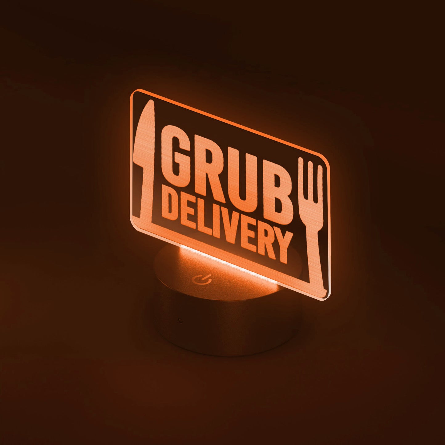 Grub Delivery LED Sign