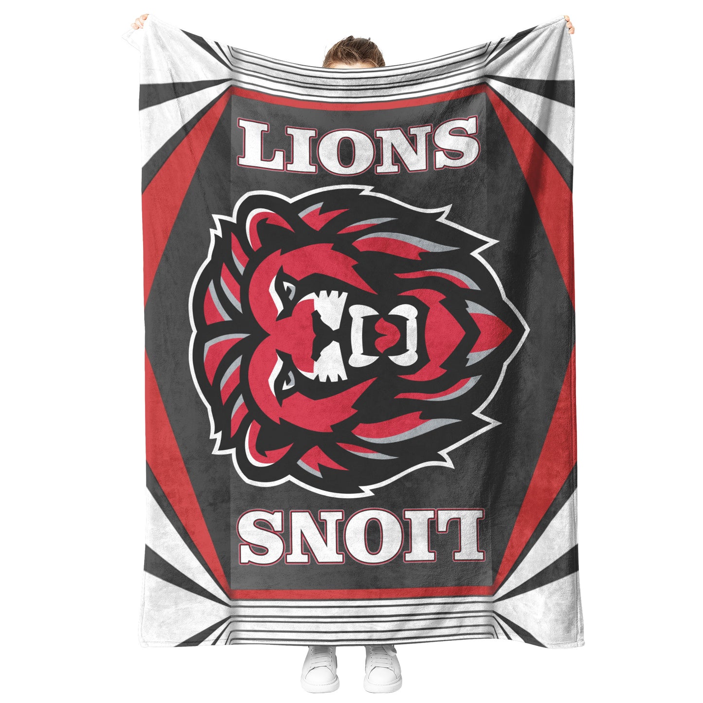 LHS Sherpa Fleece Blanket - Lockwood Lions
