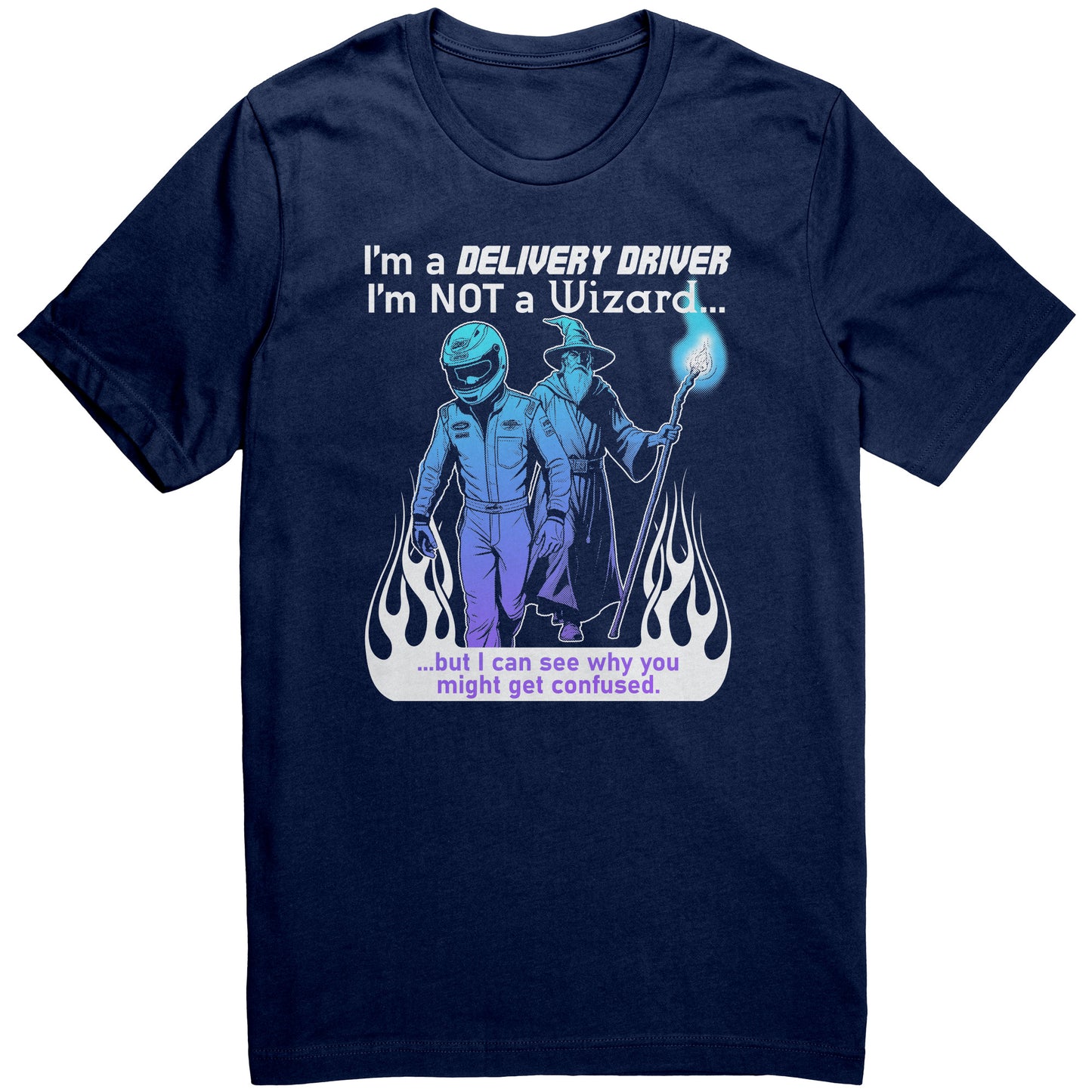 Not a Wizard Delivery Driver Graphic Tee
