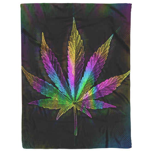 Pot Matrix Sherpa Fleece Blanket