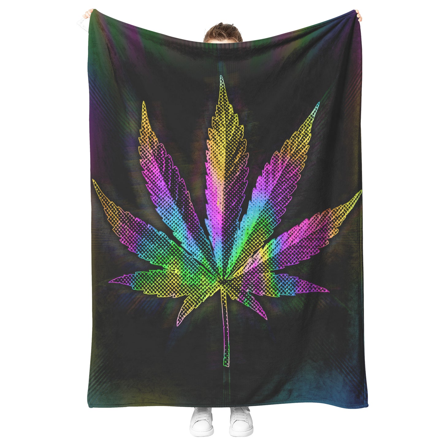 Pot Matrix Sherpa Fleece Blanket