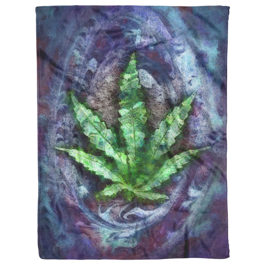 Smokey Trip Sherpa Fleece Blanket