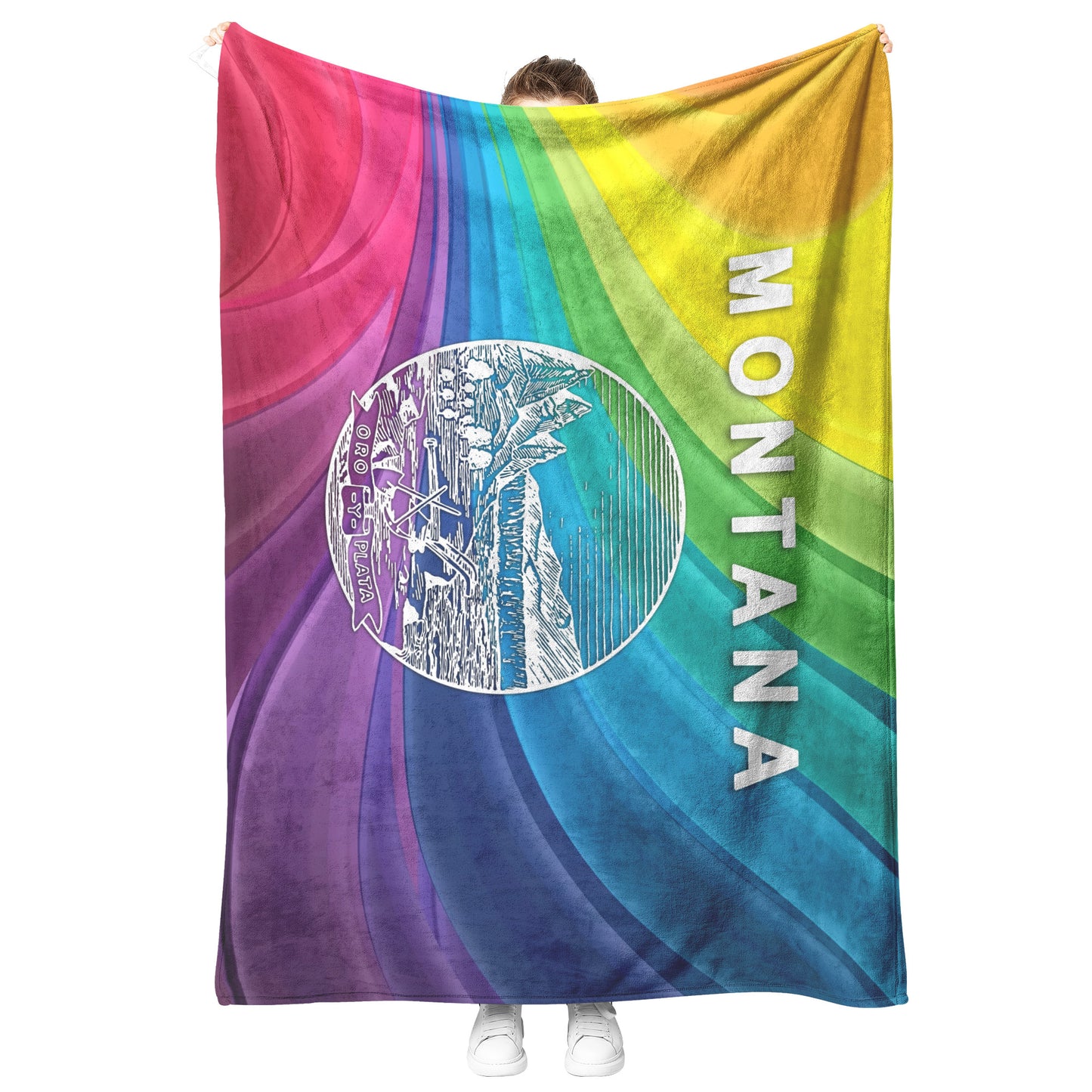 State of Montana Pride Blanket