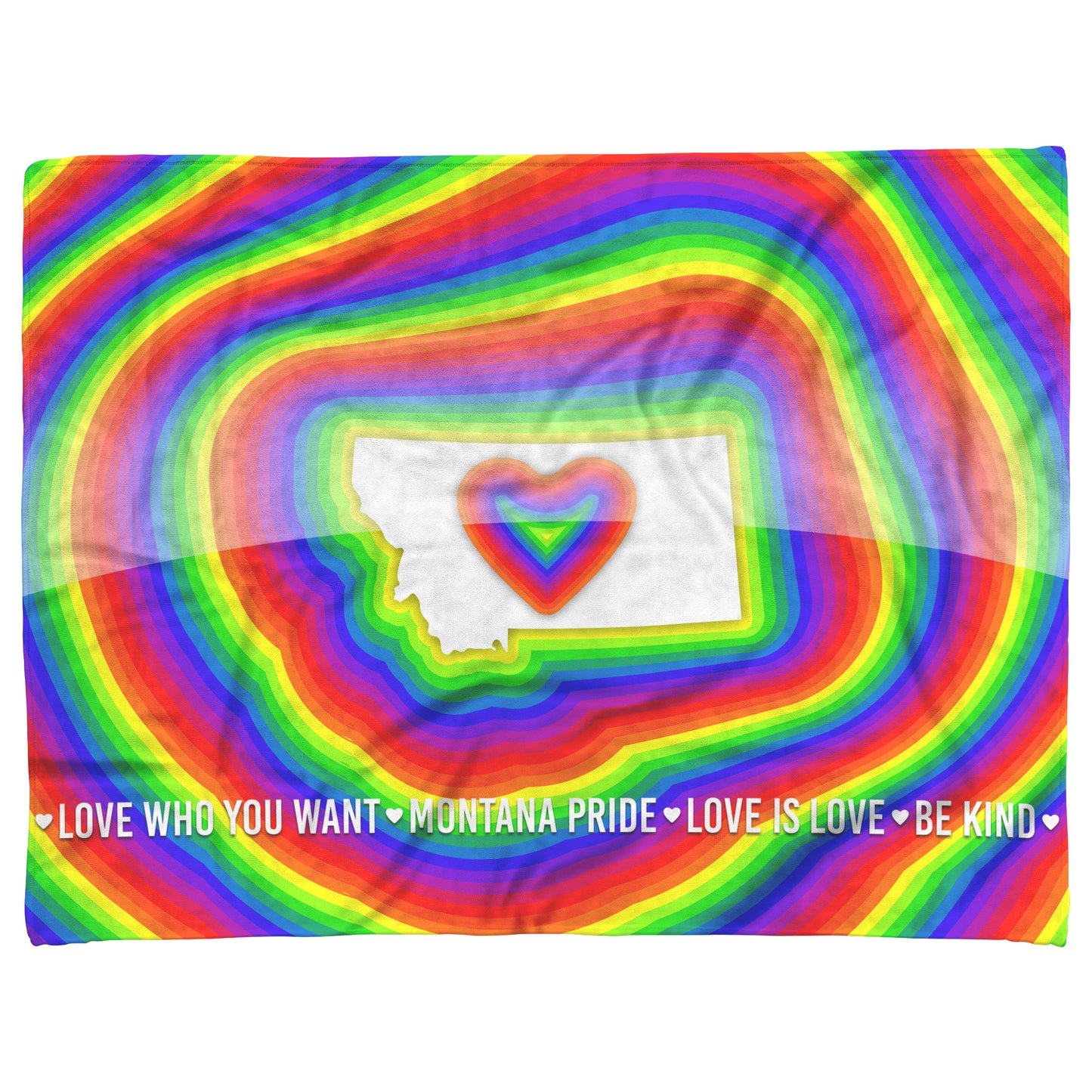 Trippy Rainbow Pride Blanket