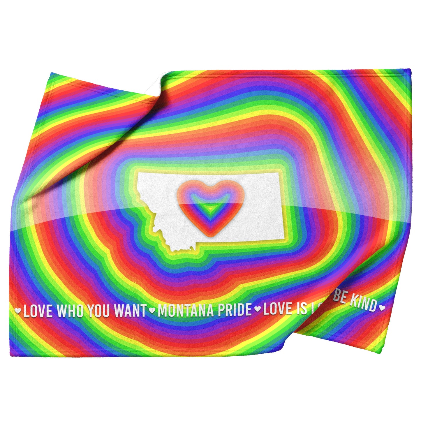 Trippy Rainbow Pride Blanket