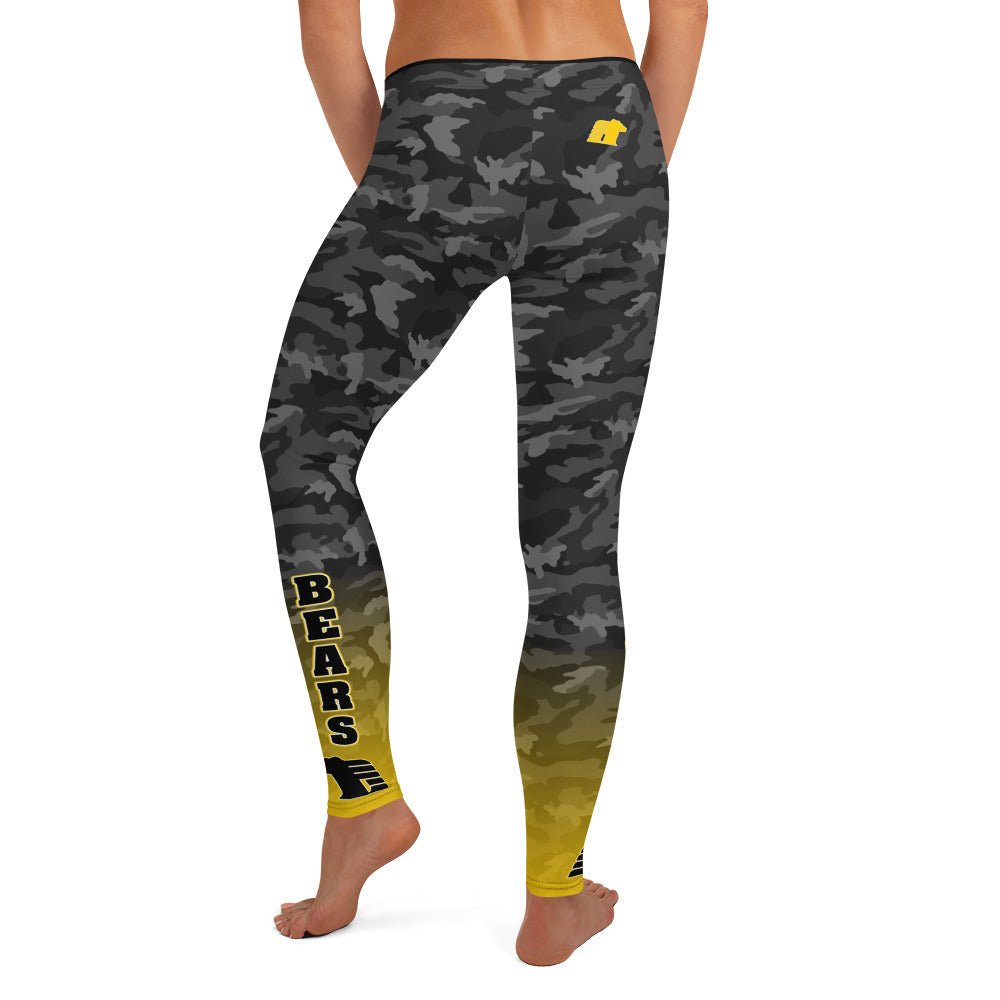 BWHS Camo Leggings - Golden Bears