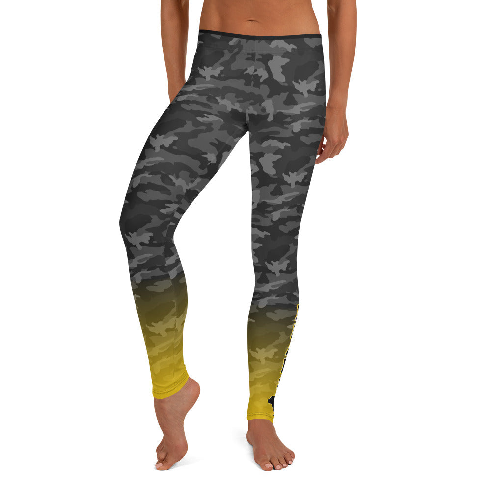 BWHS Camo Leggings - Golden Bears