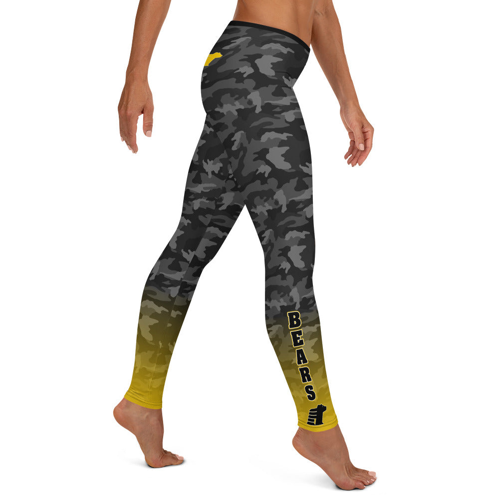 BWHS Camo Leggings - Golden Bears