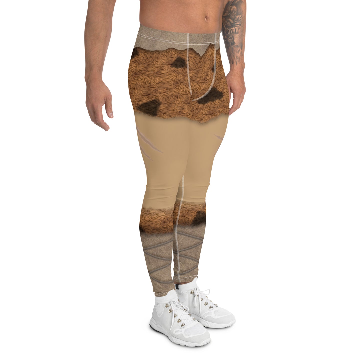 Pajamgeries Men's Leggings - Caveman - Ivory