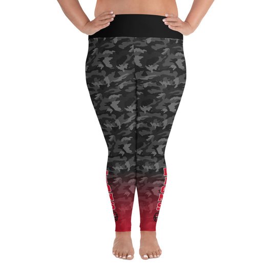 LHS Plus Size Camo Leggings - Lockwood Lions