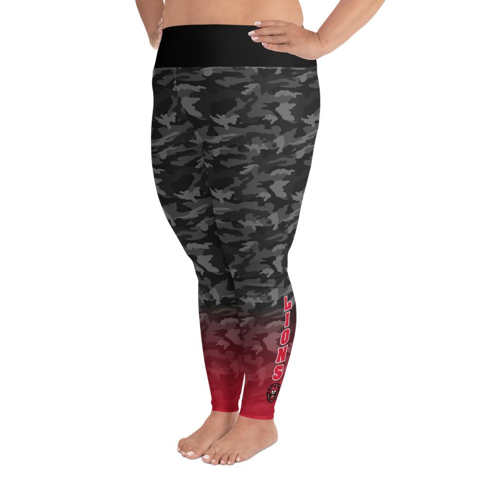 LHS Plus Size Camo Leggings - Lockwood Lions