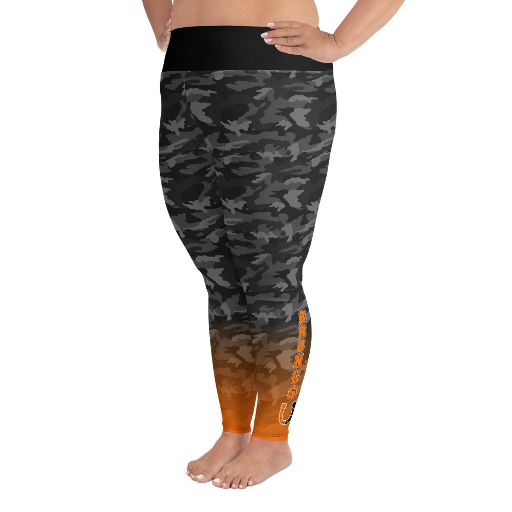 BSH Plus Size Camo Leggings - Senior Broncs