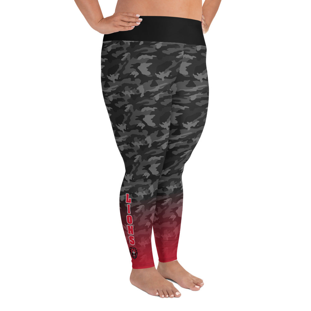 LHS Plus Size Camo Leggings - Lockwood Lions