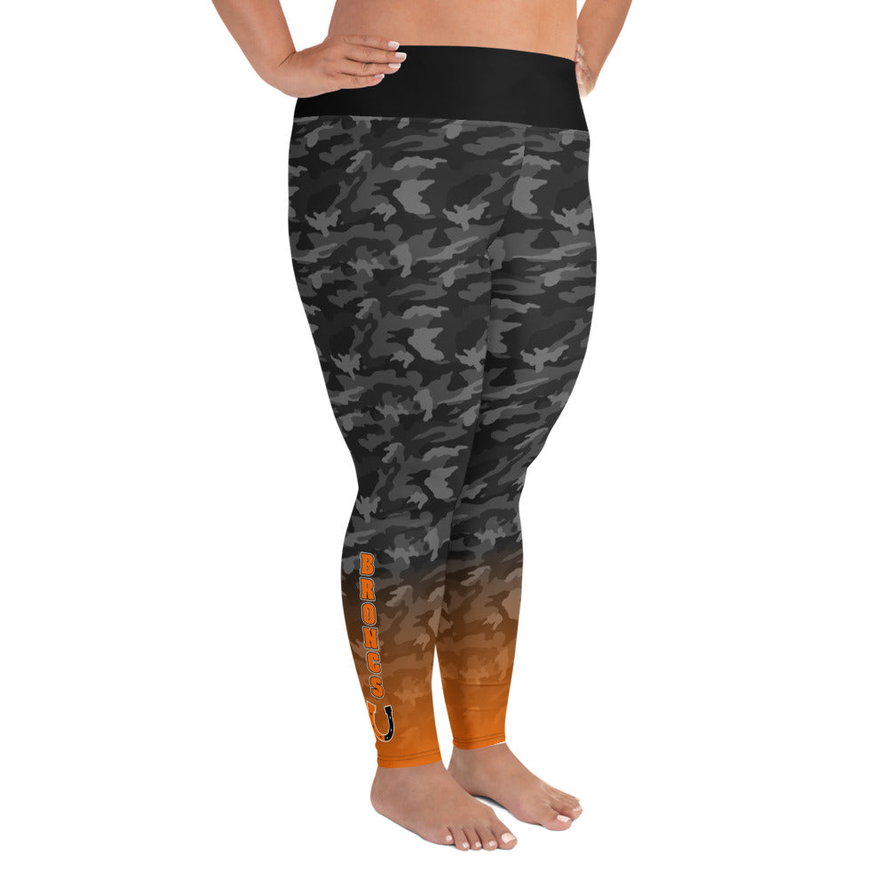 BSH Plus Size Camo Leggings - Senior Broncs
