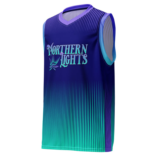 Northern Lights Recycled Unisex Basketball Jersey