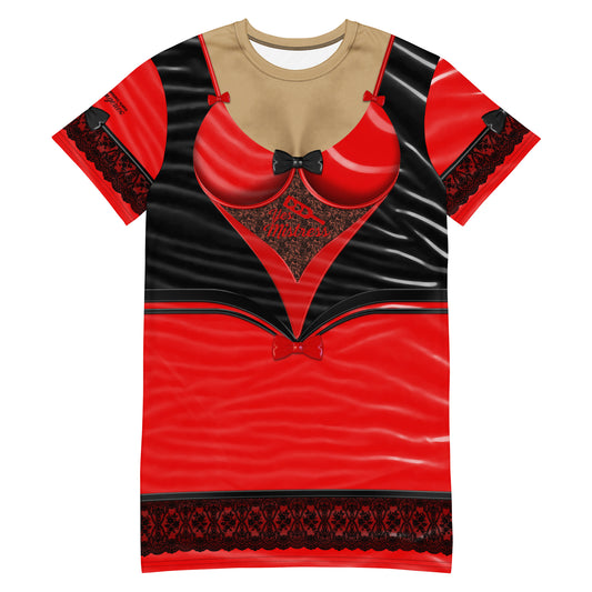 Pajamgeries T-shirt Dress - Yes Mistress - Mediterranean
