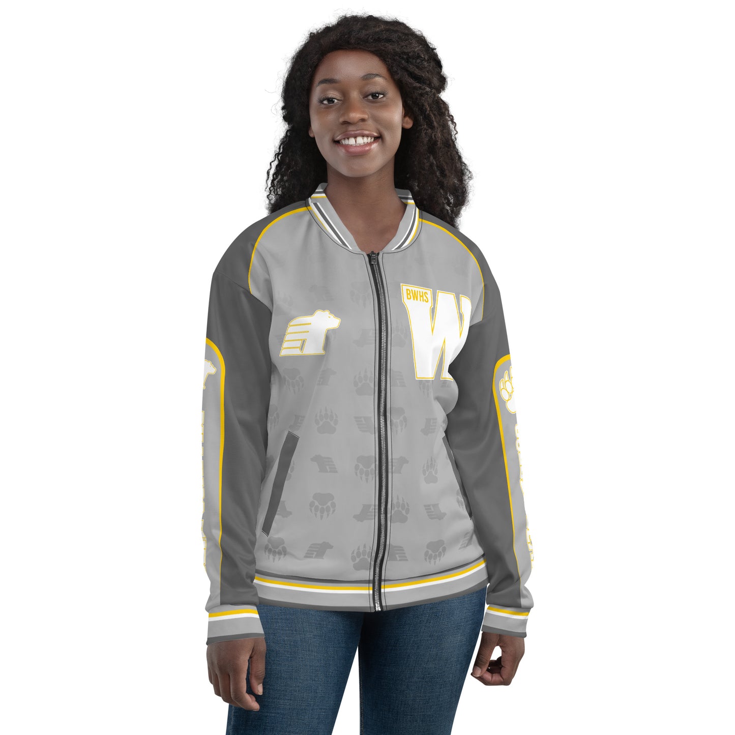 BWHS Unisex Bomber Jacket - Golden Bears