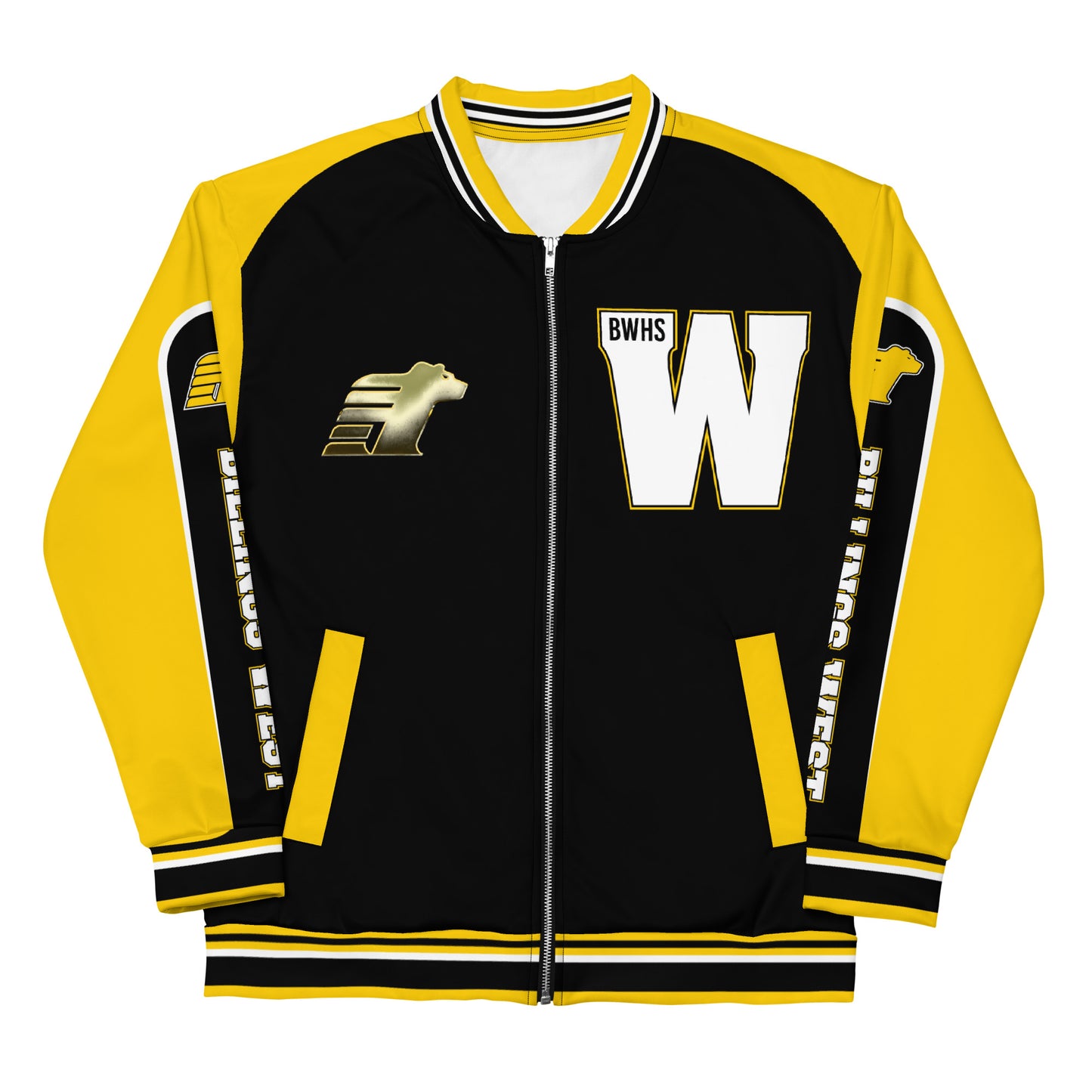 BWHS Unisex Bomber Jacket - Golden Bears